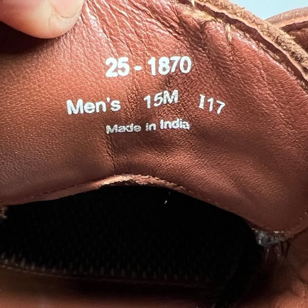 Johnston & Murphy Copeland Chukka Boots Men's Size 15‎ Brown Leather Shoes